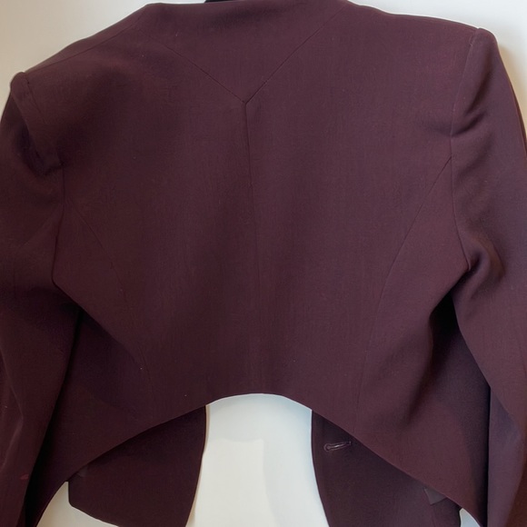 - Theyskens' Theory Wool Evening Jacket
- Burgundy
- Pointed Collar - Picture 5 of 5